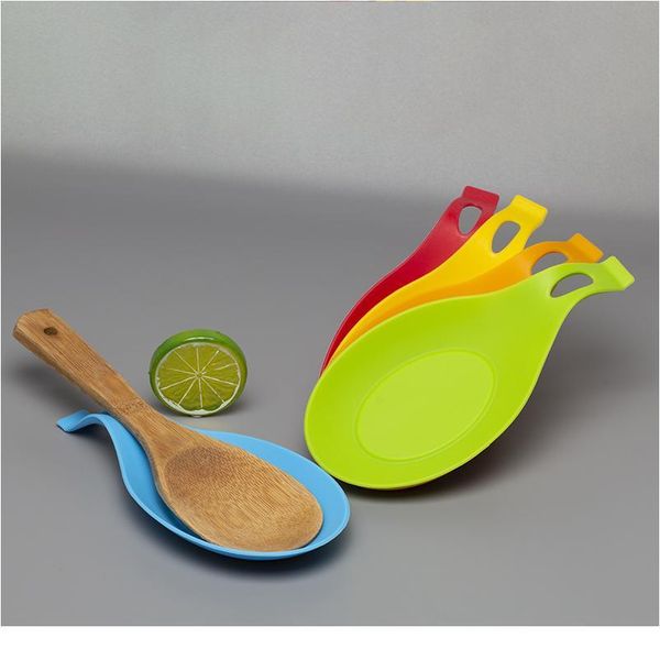 

1pcs spoon insulation mat holder eggbeater heat resistant dish kitchen gadgets sile pad stand fo jllfyf