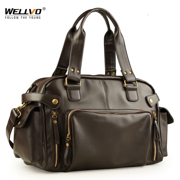 

male bag england retro handbag shoulder bag leather men big messenger bags brand men's travel crossbody bag xa158zc c1008