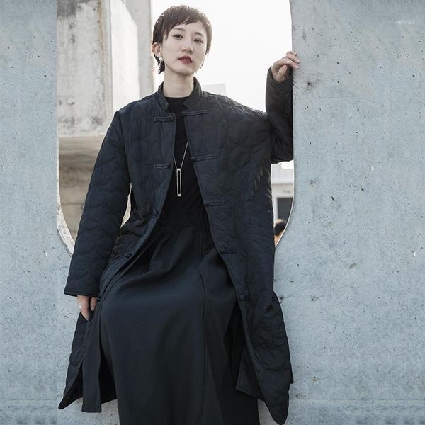 

aigyptos black retro cotton long sleeve loose fit ladies parka fashion trend new autumn winter 2019 women jacket1
