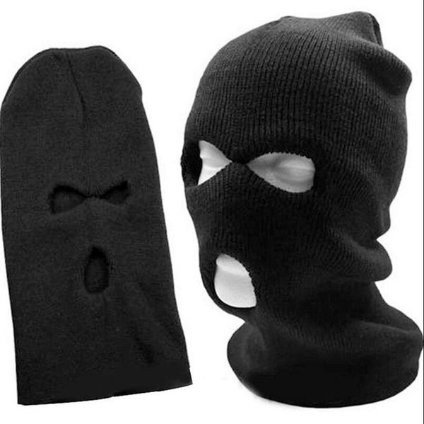 

beanie winter 3 warm ski snowboard hole hat cap wear balaclava full face cover mask ooa2985