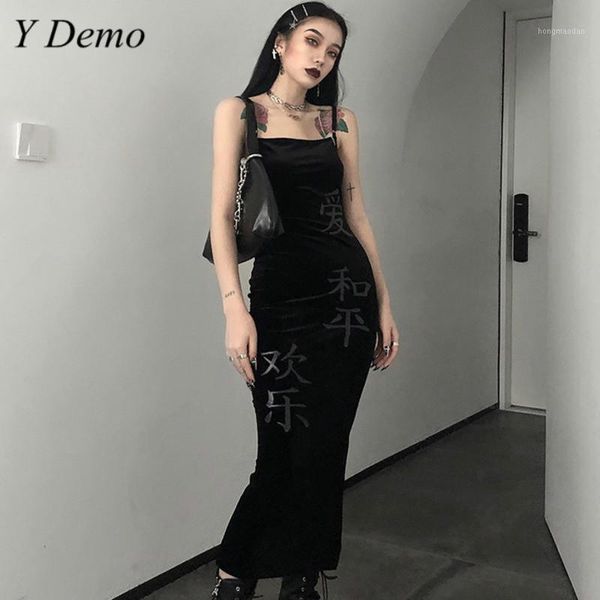 

gothic vintage velvet slim women spaghetti strap black dress sexy1, Black;gray