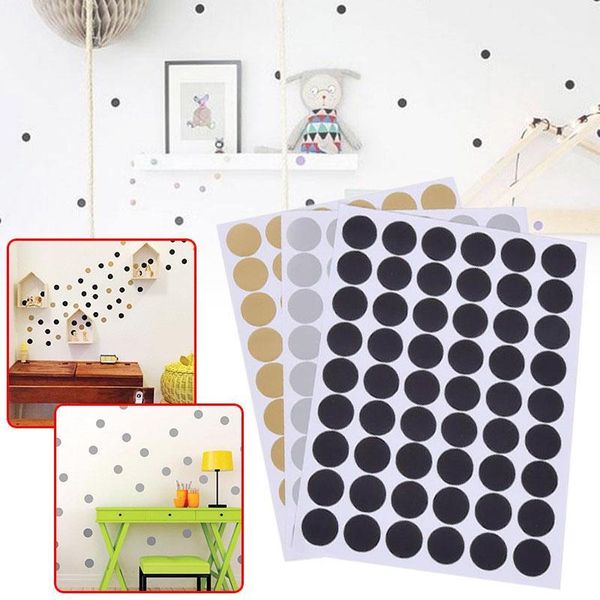 

wall stickers nordic style round dots kids room sticker home decor living decals1