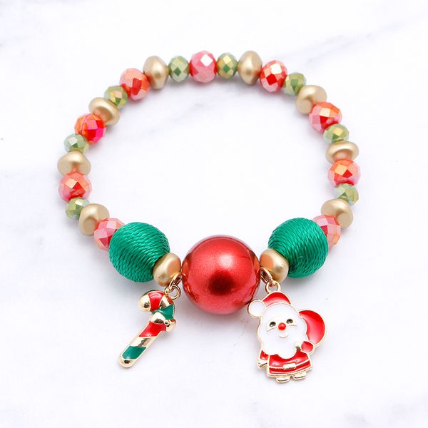 

2020 new christmas gifts bracelet santa claus snowman candy bracelet christmas factory direct sale ing, Black