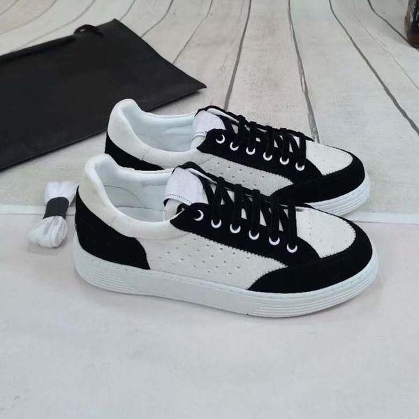 

fashion quality real leather handmade multicolor gradient technical fabric sneakers women casual shoes 012 xne310 03, Black