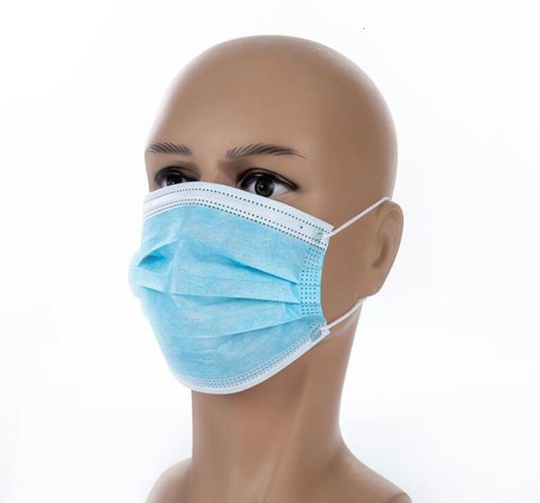 

3 face disposable layer anti-dust woven non masks waterproof mask ply respirator soft breathabl59am