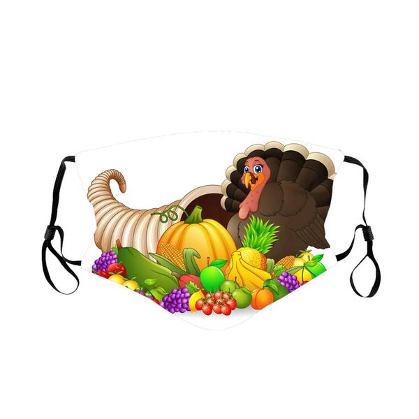 

1шт благодарение быстрой доставка mscara стяжка взрослые моющиеся смешная турция печать маска фильтр может быть размещена тушью de adulto jl