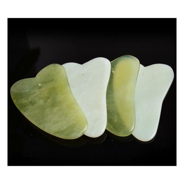 

wholesale 300pcs natural jade gua sha skin facial care treatment massage jade scraping tool spa salon supplier be sqcfgq comecase