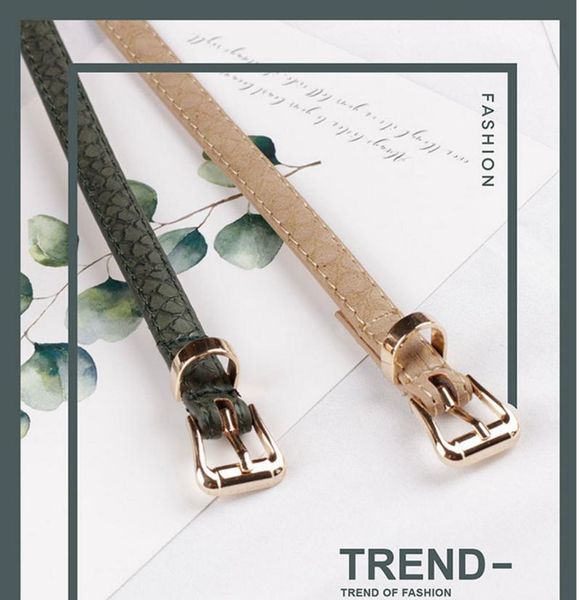 

2020 модели взрыва змей шаблон тонкого пояс корейских моды дикое платье пояса женщины женщин, Black;brown