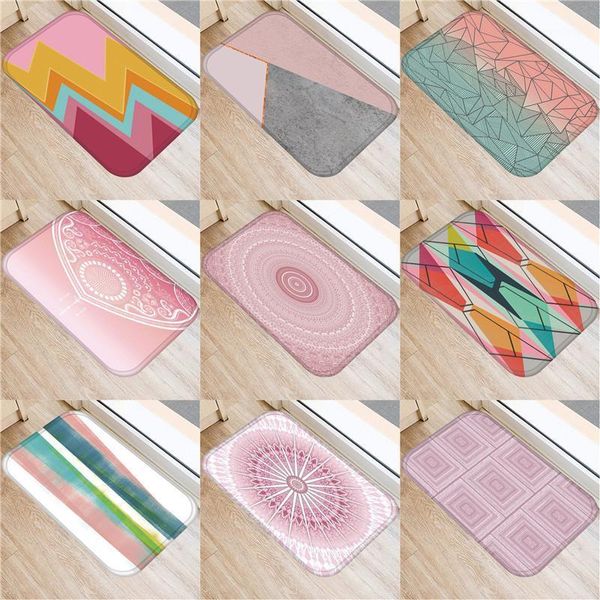 

cushion/decorative pillow geometric doormat kitchen carpet anti-slip nordic style marble map bottom bathroom floor dustproof mats1
