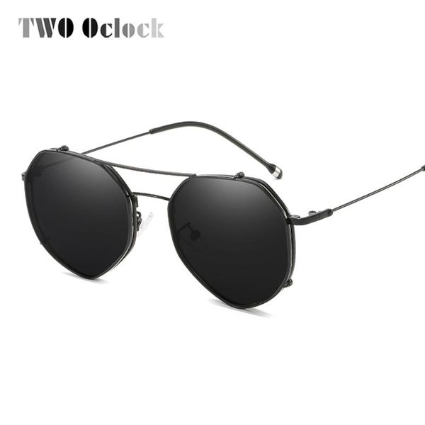 

sunglasses two oclock customs prescription women polarized clip on sun glasses polygon metal eyeglasses nearsighted z17186, White;black