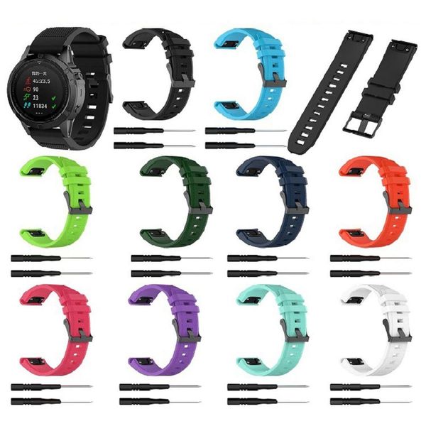 

ремень замена 5x man 5 garmin для быстрой fenix ​​браслет часы наручные группа силиконовые shellhard выпуска мягкий yxlgej bde_jewelry, Black;brown