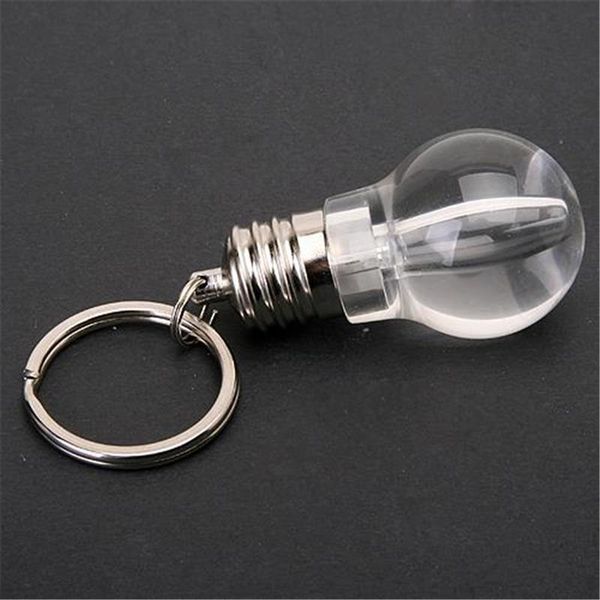 

creatived colorful changing flashlight light mini bulb lamp key chain clear lamp torch novelty christmas gift 2021, Silver