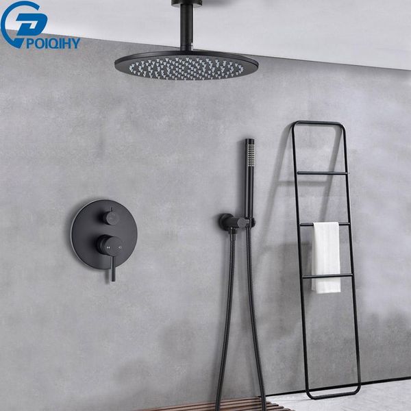 

bathroom bath faucet matte black rain fall faucet brass diverter mixer tap set 8 16shower head wall arm shower system kit bbyiux lipper