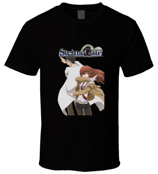 

sport casual printing tee steins gate 1 new black men t shirt cotton size s - 5xl summer t-shirt
