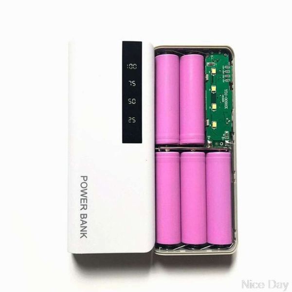 

portable mobile phone battery box, shell with digital display, 5x18650, ju17 20, direct sending