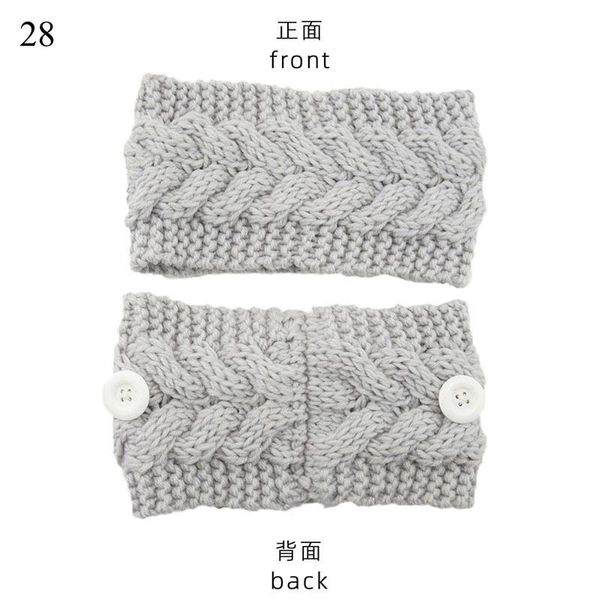

winter women knitted headband with button crochet bow wide twist hairband lady mask holder turban elastic head wrap headwear q wmtubu