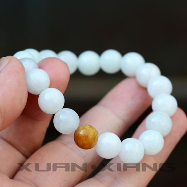 

ювелирные изделия перевозка груза падения женщины браслеты браслеты жадеитовые нефриты круглые бусины браслеты ручной струнный подарок для ж, Black