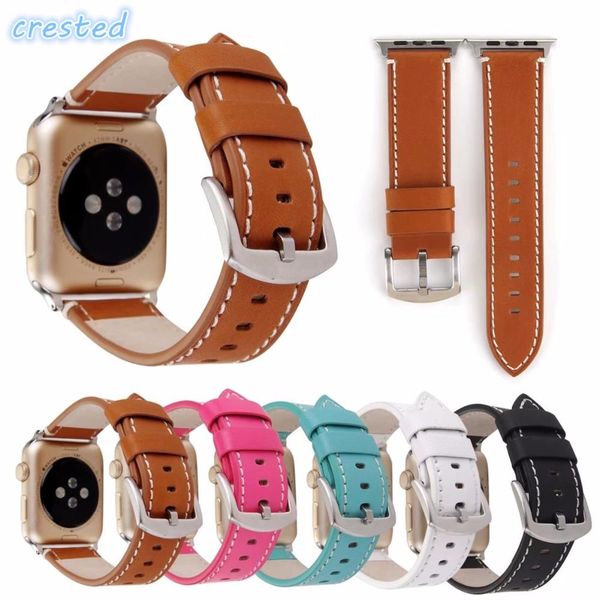

leather strap for watch band 44mm 40mm iwatch band 42mm 38mm genuine leather watchband bracelet watch 3 4 5 se wmtpmh
