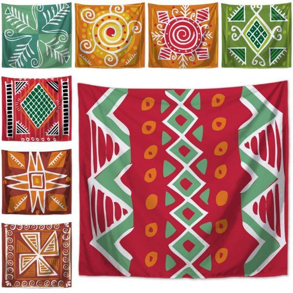 

abstract geometry printed wall hanging tapestry polyester blanket bedspread beach towel art carpet decorative tapestry1