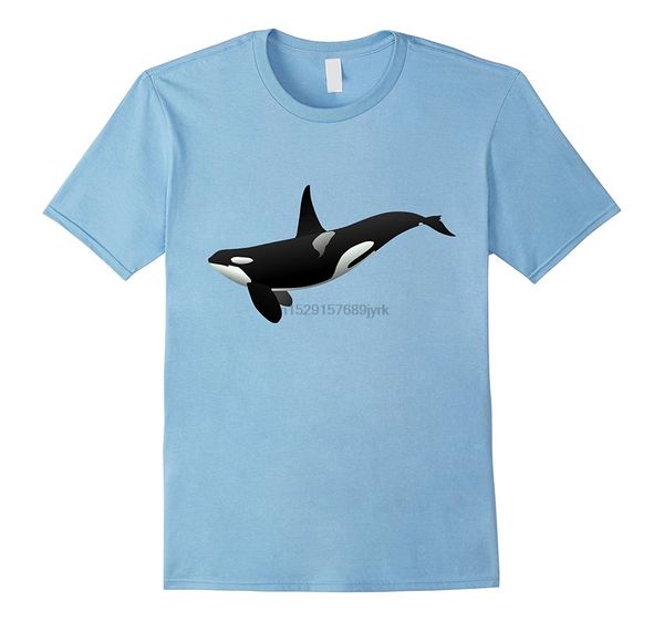 

большой косатка огромный orca дельфин семья рыба удивительный короткий рукав уникальная вскользь 100% хлопок одежды балахон дизайнеров футбо