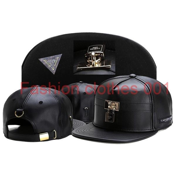 

cayler & sons full lether lock baseball caps new arrival embroidery cotton gorras bones men women hip hop hip hop bone snapback hats, Blue;gray