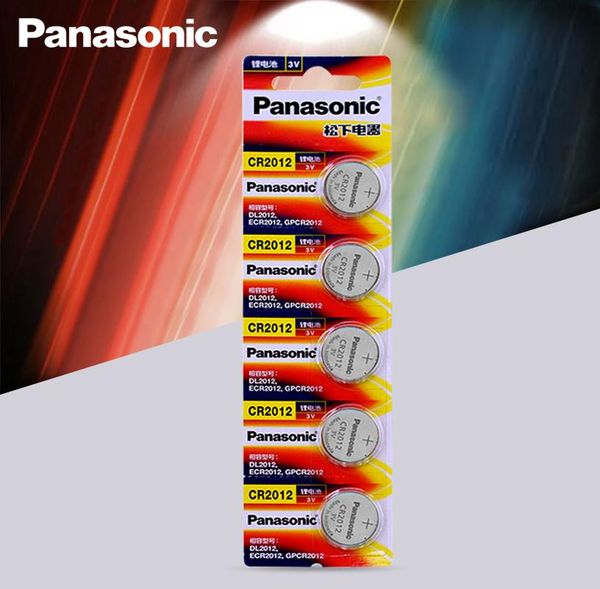 

2 шт. оригинальный новый батареи panasonic cr2012 3v кнопка кнопка монеты батареи для часов cr 2012 wmtudb, Bronze;slivery