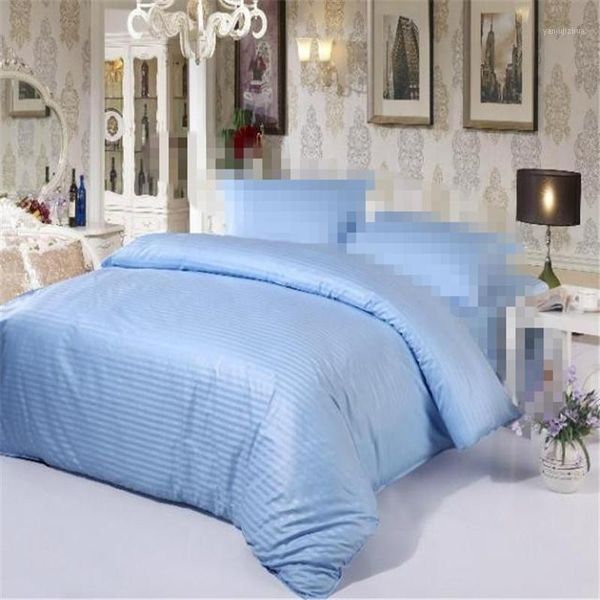 

1pc 100%cotton duvet cover blue camel stripe l bedding king quilt covers  double bed clothes home textile customizable1