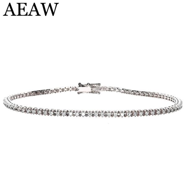 

trendy style solid s925 df color 3mm moissanite lab grown diamond 18cm bracelet charm for womenq0111, Black