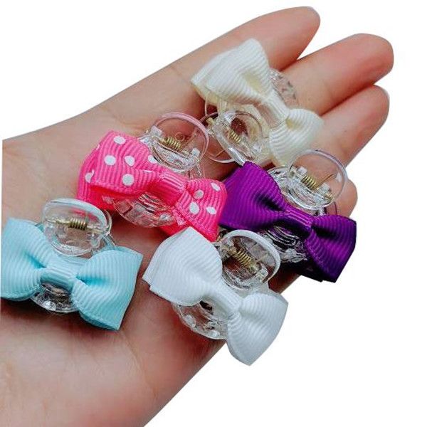 

baby girls mini hair claws childer's hair accessories, Slivery;white