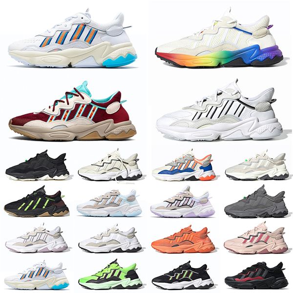 

surprise outdoor designer casual shoes ozweego solar sneakers red multi grey cloud triple white trainer sports chaussures 36-45