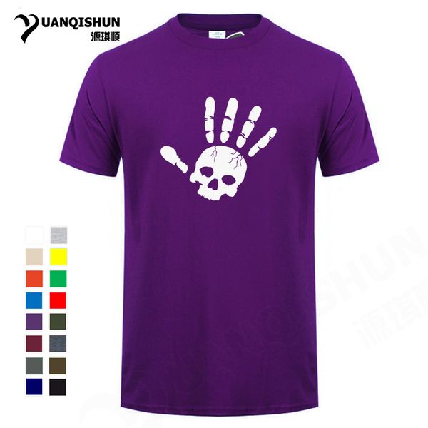 

sport boutique t-shirt funny skull hand print tshirt 2018 summer new fashion cotton short-sleeved t shirts novelty design hip hop tees