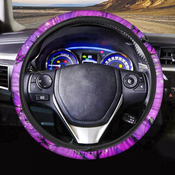 

instantarts steering wheel cover cute 3d butterfly animal pink universal steering wheel cover 15 inch for women car accessories
