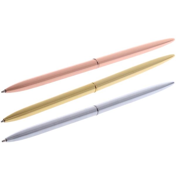 

ballpoint pens metal pen slim ball for business writing office school supplies k1ab, Blue;orange