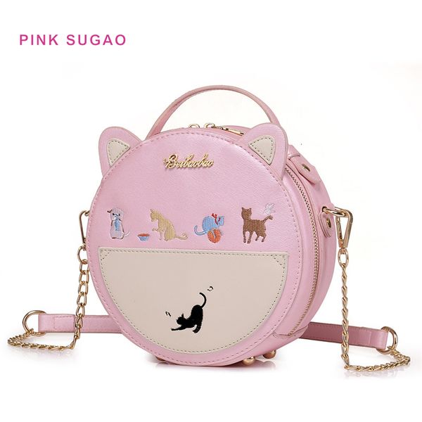 

pink sugao designer handbags new style women shoulder bag cute crossbody bags flower-printed purses and handbag pu leather wholesales