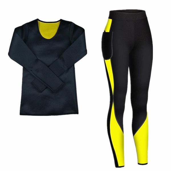 

women new thermal underwear sets shapers compression neoprene pants sweat quick drying thermo underwear girl clothing long johns 201027, Black;pink