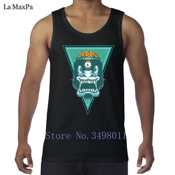 

create letters gorilla brains man tank bodybuilding funny casual vest sleeveless trendy stringer round collar sweatshirt hoodie t shirt