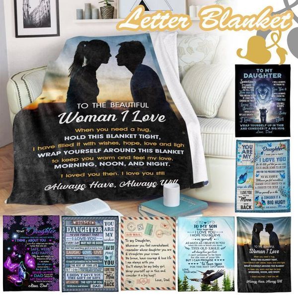 

comfortable wrap blanket perfect letter blanket a gift for family friends lovers-1