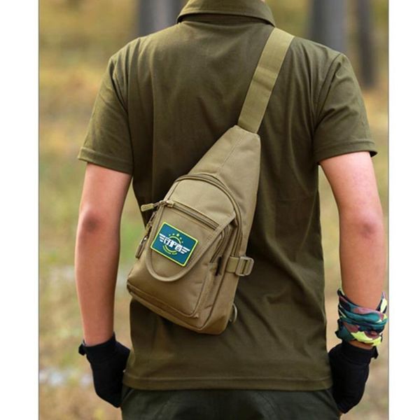 

outdoor tactical backpack military sport chest pack shoulder backpack for camping hiking treking rover sling pack
