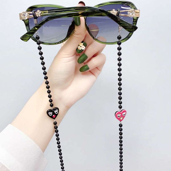 

fashion beaute versatile korea de grain love sunglasses chain glasses chain sunglasses chainkuhx, White;black