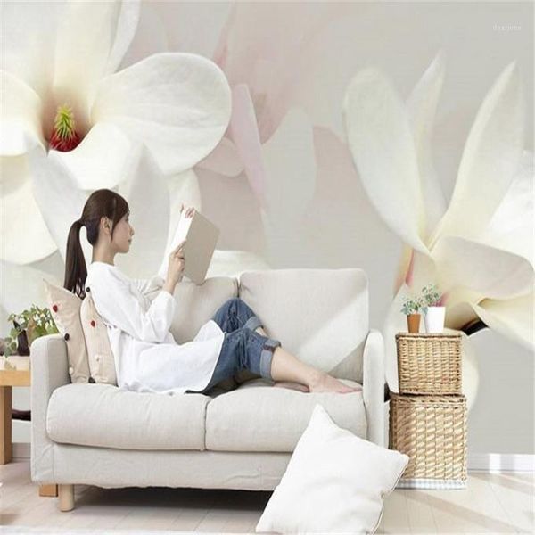 

3d nature wallpapers for living room decoration custom p wallpaper for walls 3d murals flower modern white luxury wall paper1