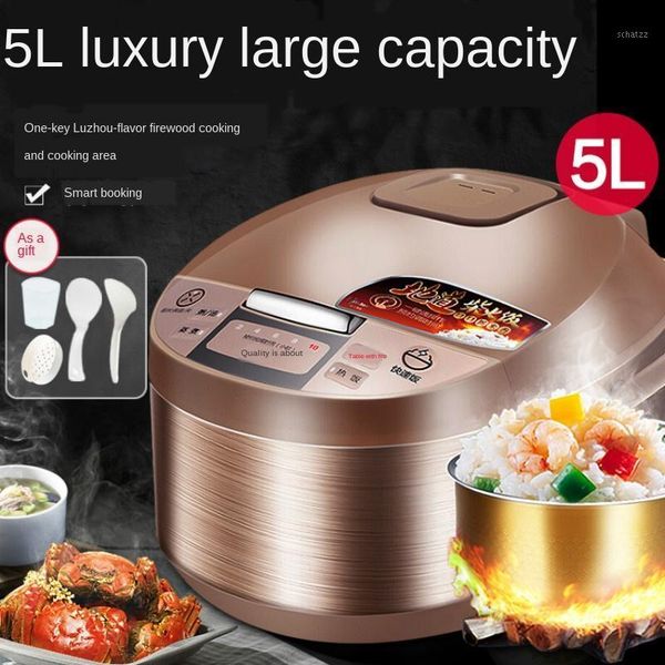 

220v 4l 5l rice cooker smart large-capacity household multi-function cooking pot suit for 3-4-6-8 people home use1