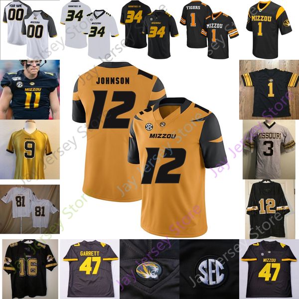 

cusotm 2020 missouri tigers football jersey ncaa college okwuegbunam whiteside turner bazelak barrett banister tre williams trajan jeffcoat, Black;red