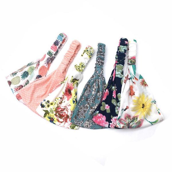 

new women's wide sports yoga headband stretch hairband colorful elastic hairband running turban head wrap scarf hair acc qylfob