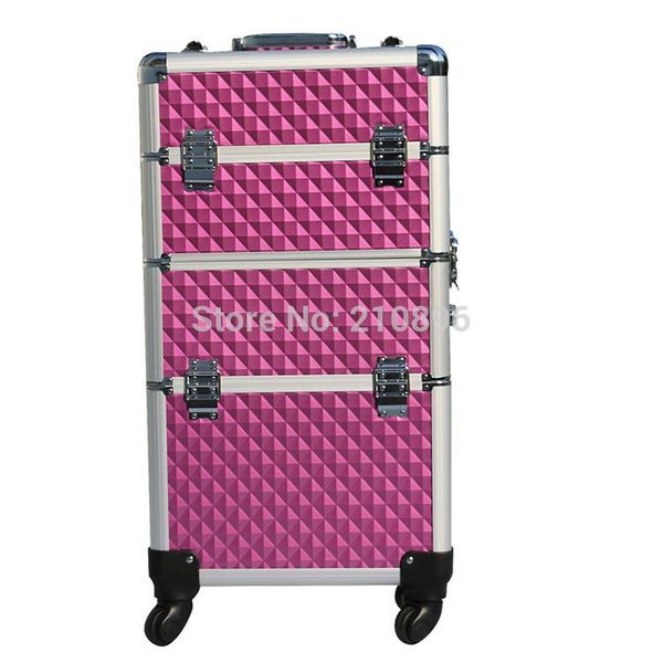 

trolley 2-in-1 aluminum rolling makeup case aluminum makeup train case