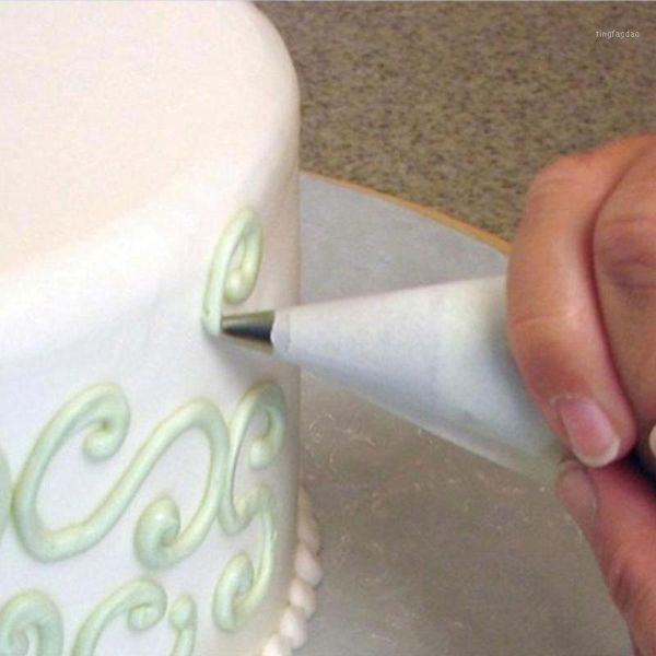 

baking & pastry tools transparent decorate diy icing piping bule grade silicone cake decorating tips kitchen flower mouth 11pcs1