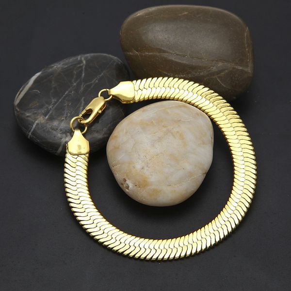 

snake link chain bracelet men gold copper bracelets new fashion hip hop jewelry bracelets for women fashion design, Black