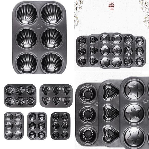 

carbon steel baking tray 6 holes position shell moulds five pointed star modeling molds new arrival 5 2am l1