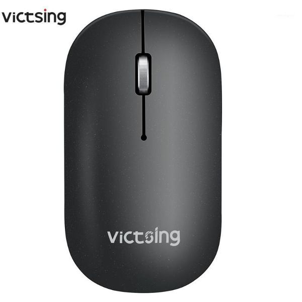 

mice victsing 2400dpi wireless bluetooth mouse dual mode- support 2 device with silent click metal scroll wheel for lappc1