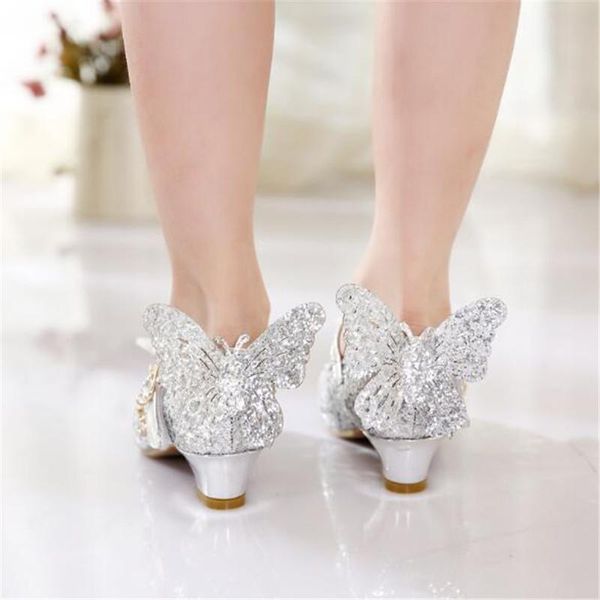 

new girls shoes spring autumn high heeled princess crystal dance shoes student baby toddler kids sequin leather shoes 02 wmtdig rimmer, Black