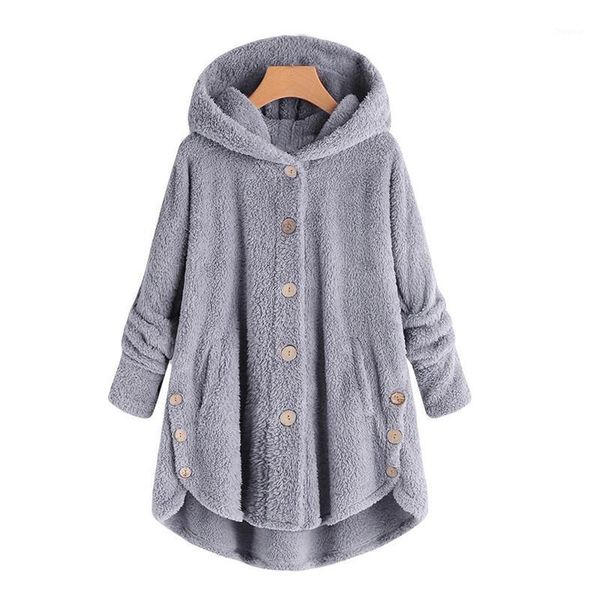

fashion women's jacket button down coat fluffy tail hooded warm pullover loose winter jacket formal casacas para mujer e261, Black;brown